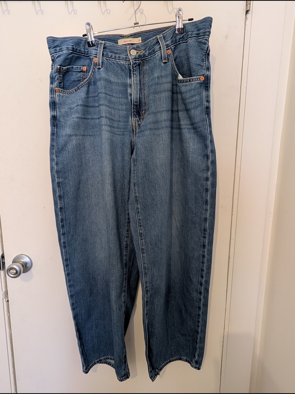 Levi's Baggy Dad Performance Cool Jeans in Blue Utopia dark wash 31x30